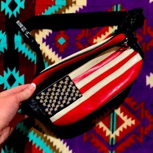 American flag fanny pack